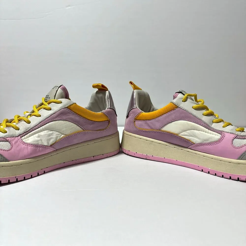 ONCEPT Porto Sneakers White Orchid Pink Leather W Size 11.5 Mod 031 Playoff S24